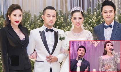 Bảo Thy nổi bật hơn chị dâu, hát với Quang Vinh trong đám cưới anh trai