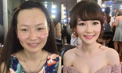Những pha 'lên đời nhan sắc' ảo diệu của cô dâu Việt nhờ khả năng trang điểm tài tình