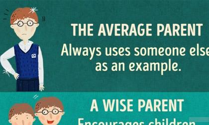 11 điều khác biệt giữa cha mẹ bình thường và cha mẹ thông thái