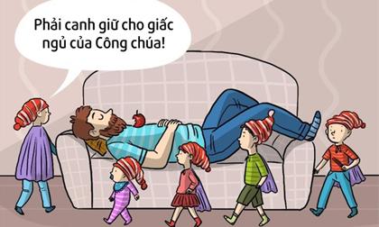 Bộ ảnh dễ thương về tình phụ tử: 'Làm cha khó lắm phải đâu chuyện đùa'
