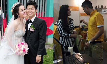 Bác bỏ tin đồn ly hôn, Nhật Kim Anh và chồng tình cảm bên nhau tại hội chợ