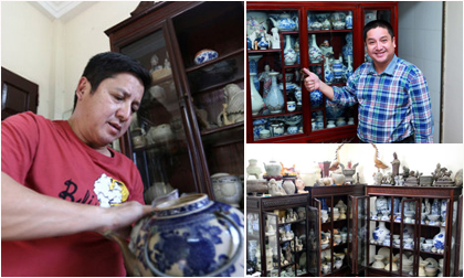 Nhà tập thể đơn sơ đầy ắp đồ cổ của NSƯT Chí Trung