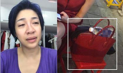 Pha Lê khóc sưng mắt vì bị giật túi mất 60 triệu đồng và hộ chiếu nên không thể đi Mỹ