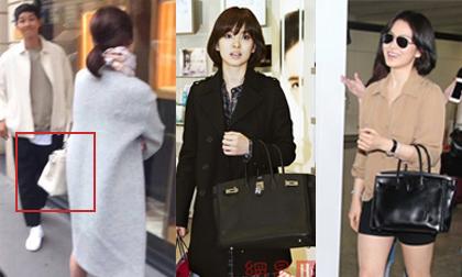 Diện đồ đơn giản nhưng hoá ra Song Hye Kyo lại sở hữu BST túi Hermes tiền tỷ