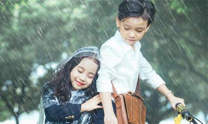Dân mạng thích thú khi xem bộ ảnh 'Em gái mưa' phiên bản thiên thần nhí