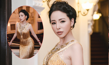 Hoa hậu Hạ My khoe dáng ngọc với bộ dạ hội sang trọng