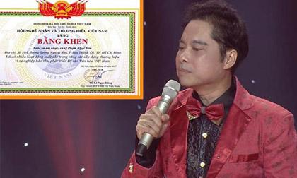 Danh hiệu 'Giáo sư âm nhạc' trong bằng khen trao cho Ngọc Sơn chính thức bị hủy bỏ