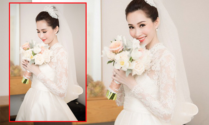 Cận cảnh váy cưới 'đẹp như mơ' đính hàng ngàn viên pha lê của Hoa hậu Đặng Thu Thảo