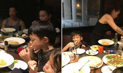 Kim Lý đi ăn uống vui vẻ với gia đình Hồ Ngọc Hà dịp cuối tuần