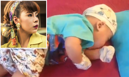 Sau tin đồn bạo hành con trai, Bella tung clip khoe con mũm mĩm tập lẫy