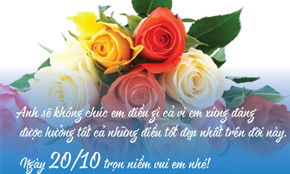 Những lời chúc khiến chị em hạnh phúc hơn cả quà cáp trong dịp 20/10