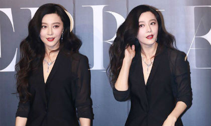 Phạm Băng Băng sang chảnh với set đồ đen vô cùng quý phái