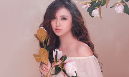 Hoa khôi Nam Bộ Hải Yến đẹp ngọt ngào với tông màu tím tro