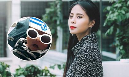 Kiều Anh lần đầu khoe ảnh cận mặt con trai 2 tuần tuổi