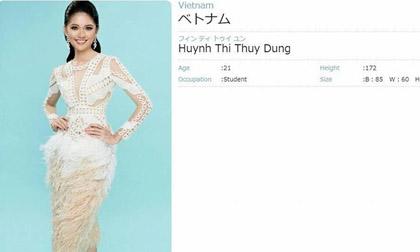 'Đụng' hàng với loạt sao Việt, Á hậu Thuỳ Dung vẫn tỏa sáng trên trang chủ Miss Internatinonal