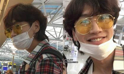  Lee Kwang Soo mặc giản dị xuất hiện ở sân bay, chuẩn bị sang Việt Nam