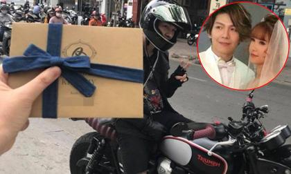 Ngày cưới cận kề, Kelvin Khánh vẫn lái mô tô chở Khởi My đi gửi thiệp cưới