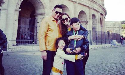 Vợ chồng Jennifer Phạm hạnh phúc du lịch châu Âu cùng con chung, con riêng