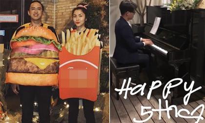 Vợ chồng Tăng Thanh Hà ngọt ngào làm lễ kỷ niệm 5 năm ngày cưới