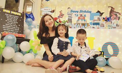 Người đẹp Phan Thị Lý tổ chức sinh nhật vui vẻ cho con trai 