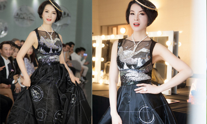 MC Thanh Mai diện váy gắn 20.000 viên đá làm vedette