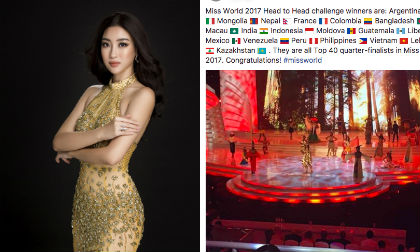 Trước thềm chung kết, Đỗ Mỹ Linh giành suất vào Top 40 “Hoa hậu thế giới 2017”
