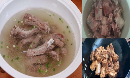 Cách nấu canh sườn hầm nhừ ngọt tới tận xương