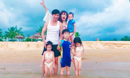 Vợ chồng Lý Hải – Minh Hà kỷ niệm 7 năm ngày cưới bên 4 nhóc tì đáng yêu 