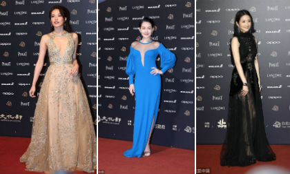 Thư Kỳ gợi cảm đọ dáng với các mỹ nhân trên thảm đỏ “Lễ trao giải Kim Mã lần thứ 54”