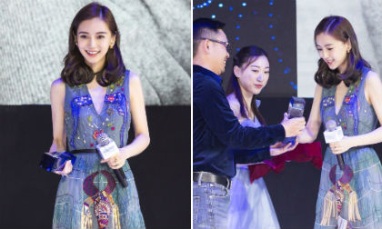 Angela Baby đẹp đằm thắm khi nhận giải thưởng 'Nữ nghệ sĩ có giá trị nhất năm'