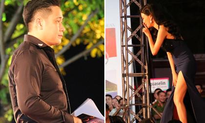 Minh Tiệp 'cứu nguy' cho Mỹ Linh thoát khỏi tình huống hớ hênh trên thảm đỏ LHP Việt Nam