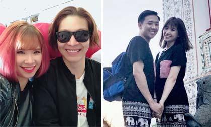 Tin sao Việt 30/11/2017: Khởi My và Kelvin Khánh đi tuần trăng mật ở Maldives, Trấn Thành diện đồ đôi cùng vợ ở Thái Lan