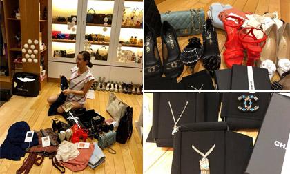 Hoa hậu Thu Hoài khoe tủ đồ toàn hàng hiệu khiến ai cũng thèm muốn