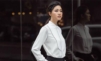 Á hậu Thanh Tú gây ấn tượng với phong cách thời trang sành điệu