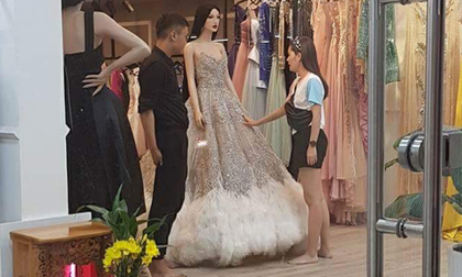 Bắt gặp Di Băng âm thầm đến thử trang phục của Đỗ Long
