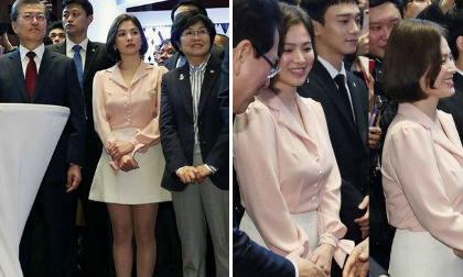 Song Hye Kyo lột xác xinh đẹp như gái đôi mươi tại sự kiện có nhiều lãnh đạo cấp cao