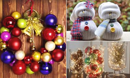 Ý tưởng trang trí Noel đơn giản bằng những vật dụng sẵn có trong nhà