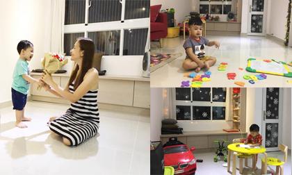 Không gian giản đơn nhưng ấm cúng trong căn hộ của vợ chồng Huỳnh Đông - Ái Châu