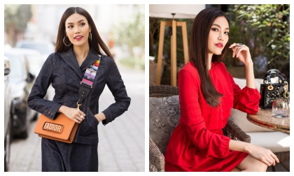 Lựa chọn tông màu đỏ - đen, Lan Khuê khoe cá tính đối lập trong bộ ảnh mới
