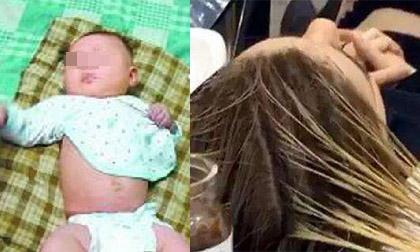 Mẹ bầu bí vẫn cố tình đi nhuộm tóc, và đây là hậu quả sững người sau khi sinh con ra