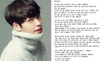 Kim Woo Bin viết thư tay gửi người hâm mộ sau 7 tháng điều trị ung thư vòm họng