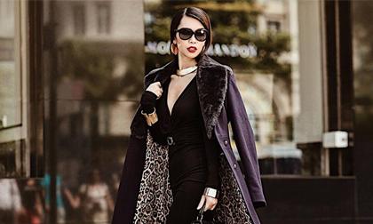 Siêu mẫu Hà Anh dạo phố đón năm mới với phong cách cực chất