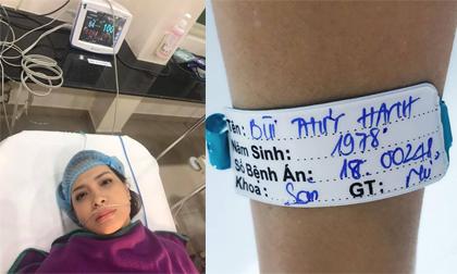 Cựu người mẫu Thúy Hạnh phải phẫu thuật cắt bỏ tử cung và không hề mang thai như đồn đoán