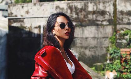 Người mẫu Minh Triệu diện đồ cá tính đi dạo ở Đài Loan