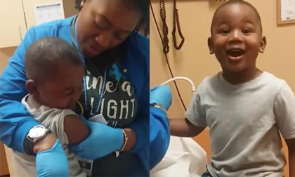 Clip thủ thuật tiêm 3 mũi cho trẻ mà bé không khóc thu hút gần 30 triệu lượt xem