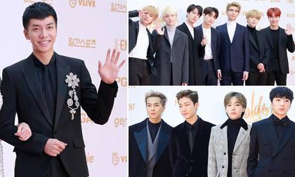 'Con rể quốc dân' Lee Seung Gi cùng dàn nam thần xứ Hàn đổ bộ thảm đỏ Golden Disc Awards