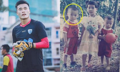 Hình ảnh chàng thủ môn Bùi Tiến Dũng U23 Việt Nam lúc nhỏ thế nào?