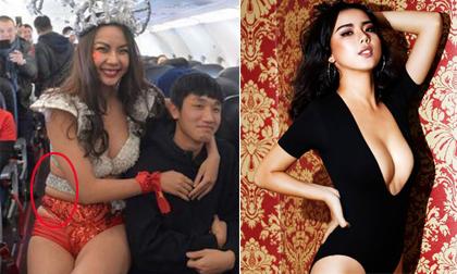 Người mẫu diễn bikini trên chuyên cơ đón cầu thủ U23 Việt Nam - Lại Thanh Hương là ai?