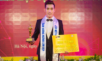 Johnny Nam Kiệt đăng quang ngôi vị Nam Vương ngành Làm đẹp năm 2018