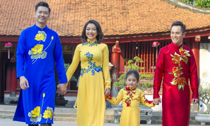 Hồ Đức Vĩnh và Phương Anh Sao Mai thanh lịch trong tà áo dài đón Xuân